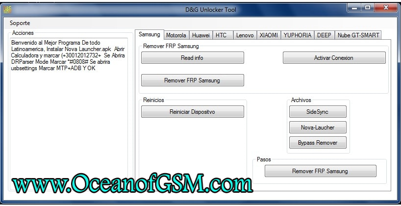 DG (D&G) Unlocker Tools For All FRP Lock free download: