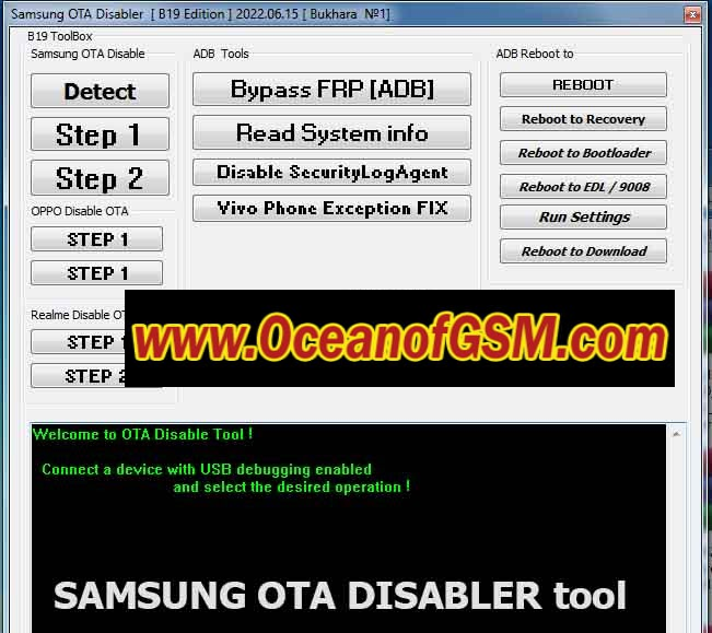OTA Disabler &amp; FRP Bypass Tool Samsung OPPO VIVO Free Download
