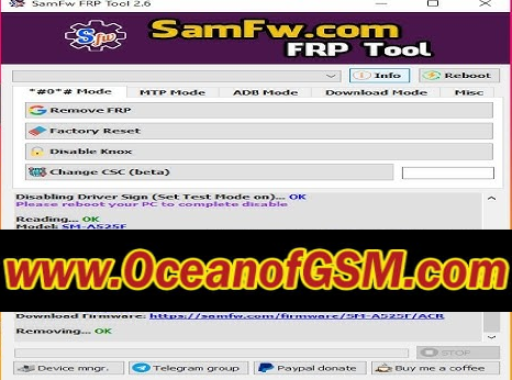 SamFw FRP Tool Version 2.6 Android 9 To 12 Easy FRP Remover Free Download