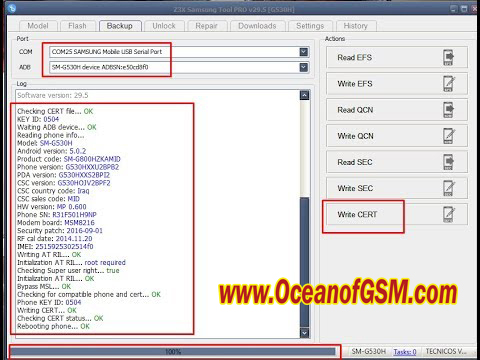 Samsung Grand Prime SM-G530H QCN And CERT File 