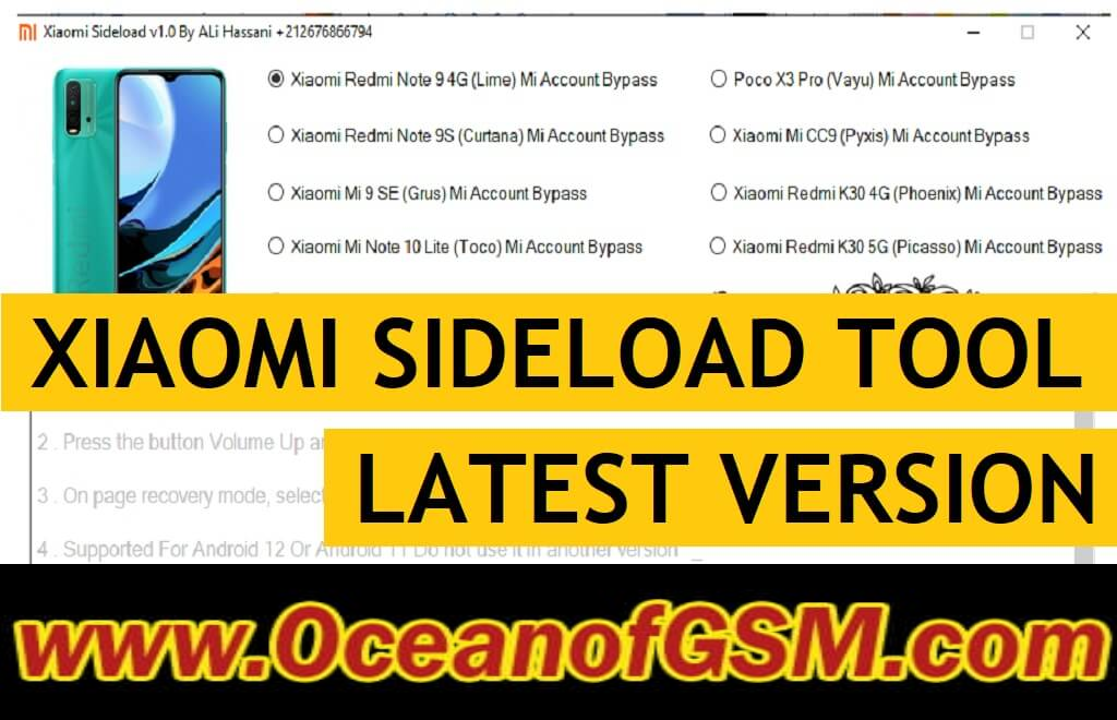 Xiaomi Account Bypass sideload Mode Tool Download MIUI 12 Cloud Remove Tool Free Download