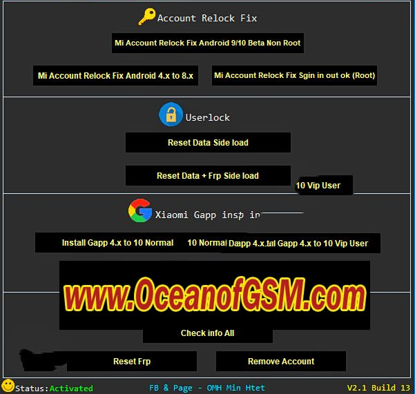OMH Advanced Xiaomi Tool Pro Normal Version V2.1 Build 13 Free Download
