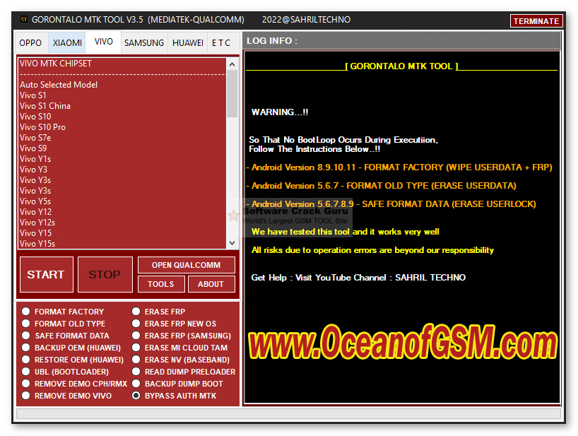 Gorontalo MTK Tool V5.0 Qualcomm Free Download